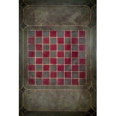 Primitive Wooden Checkers Game Board - 045